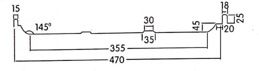470 FRP profile drawing