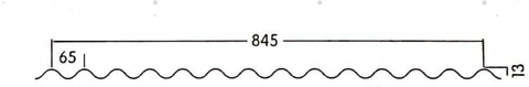 Small wave FRP profile drawing