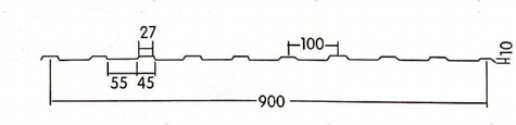 900 FRP profile drawing